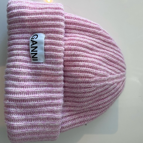 Ganni Pink Knit Beanie - Picture 3 of 6